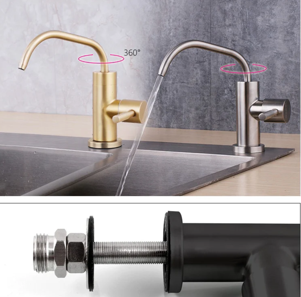 Stainless Steel Kitchen Direct Drinking Water Filter Sink Faucet Single Handle Water Purifier Water Filter Tap Reverse Osmosis