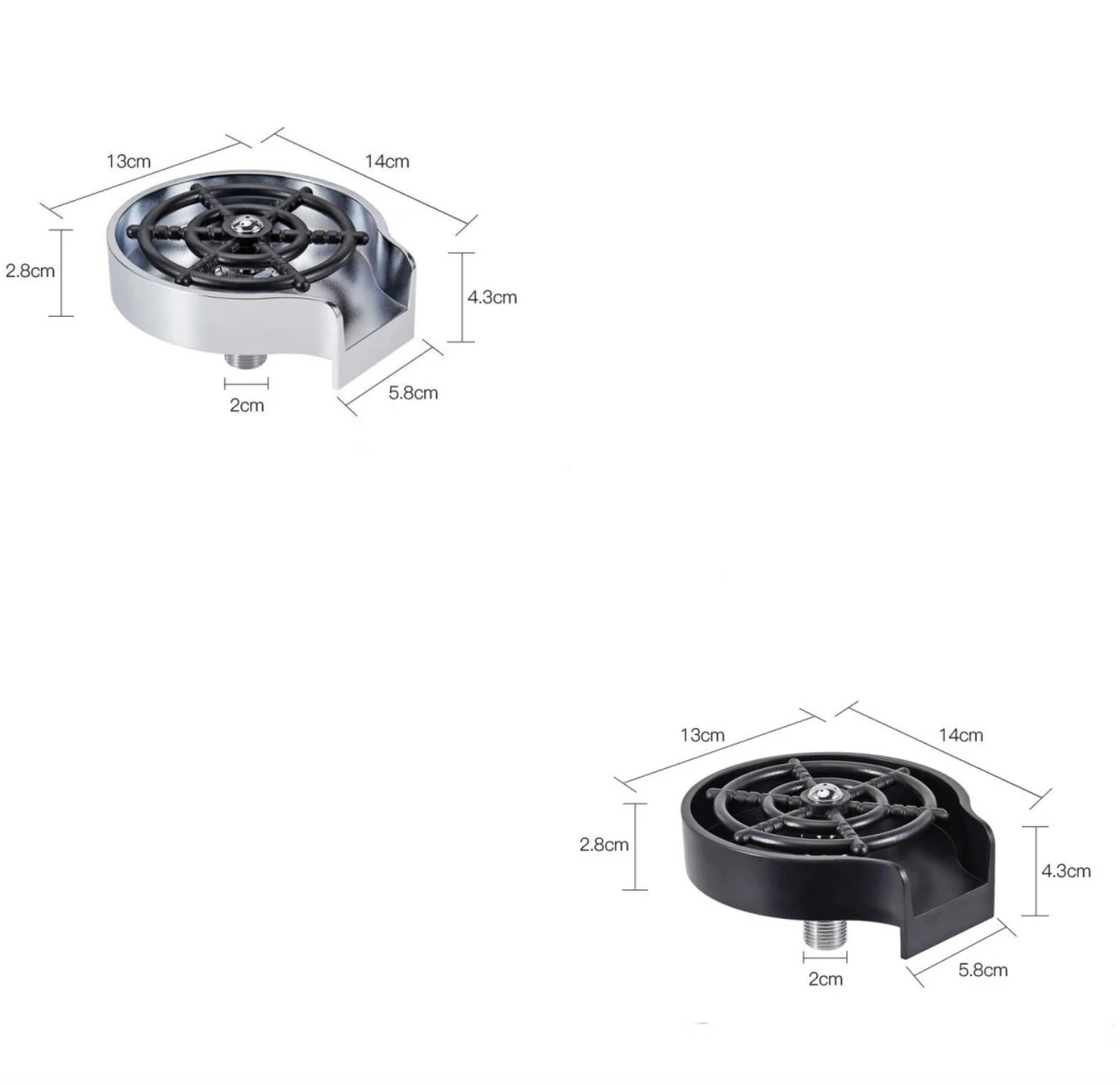 Kitchen Sink And Bar Counter Cup Washer