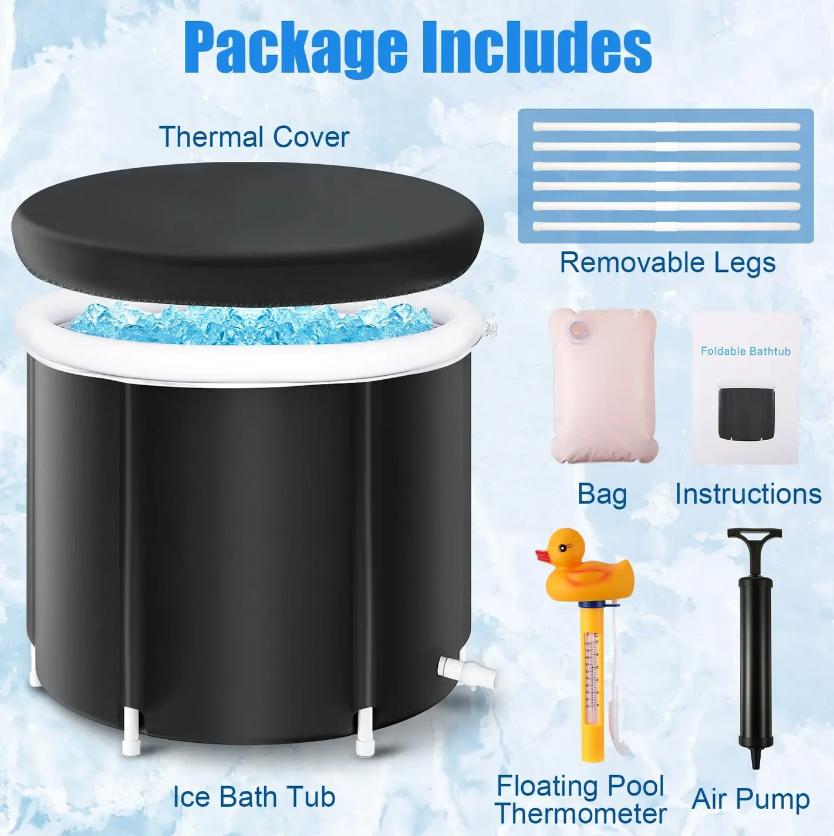 Cold Plunge Tub - Portable Ice Bath for Enhanced Recovery & Vitality