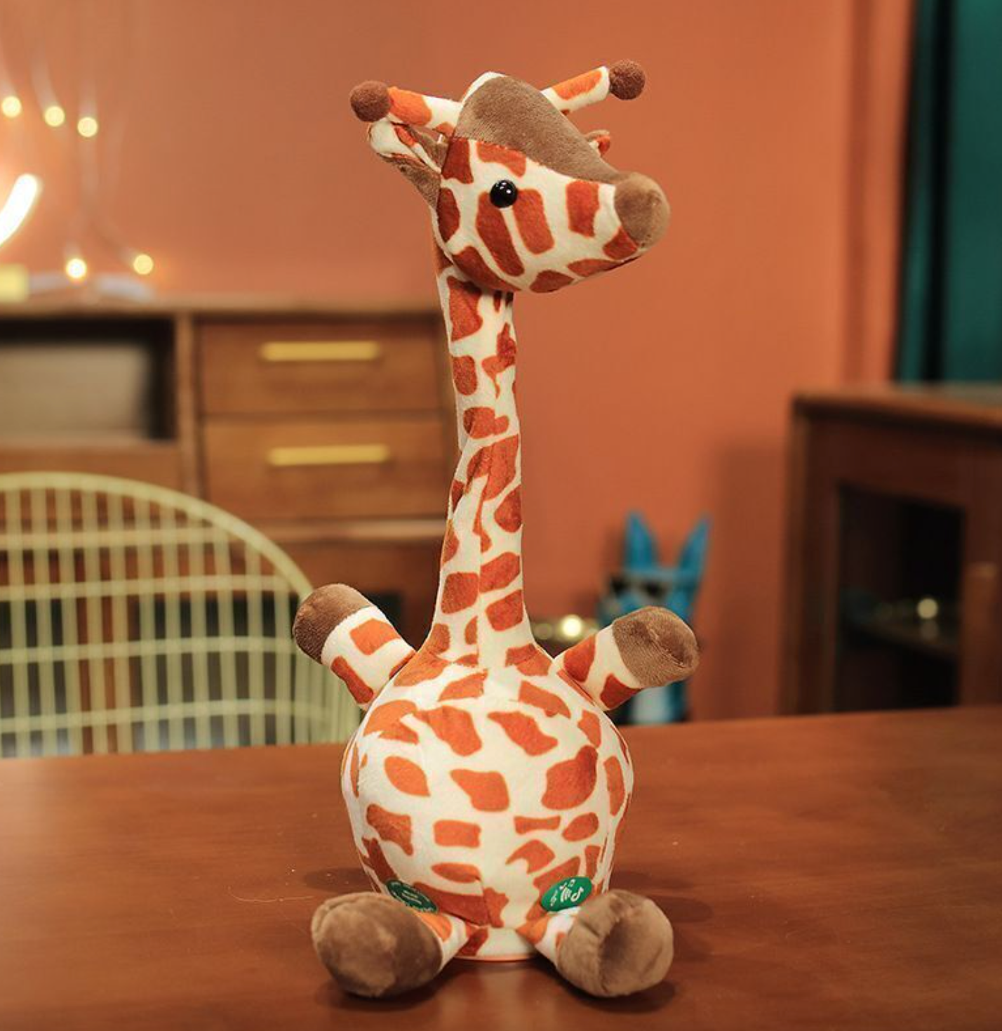 Giraffe Dancing Recording Plush Kid Toy Singing Talking Spining Party Home Decor