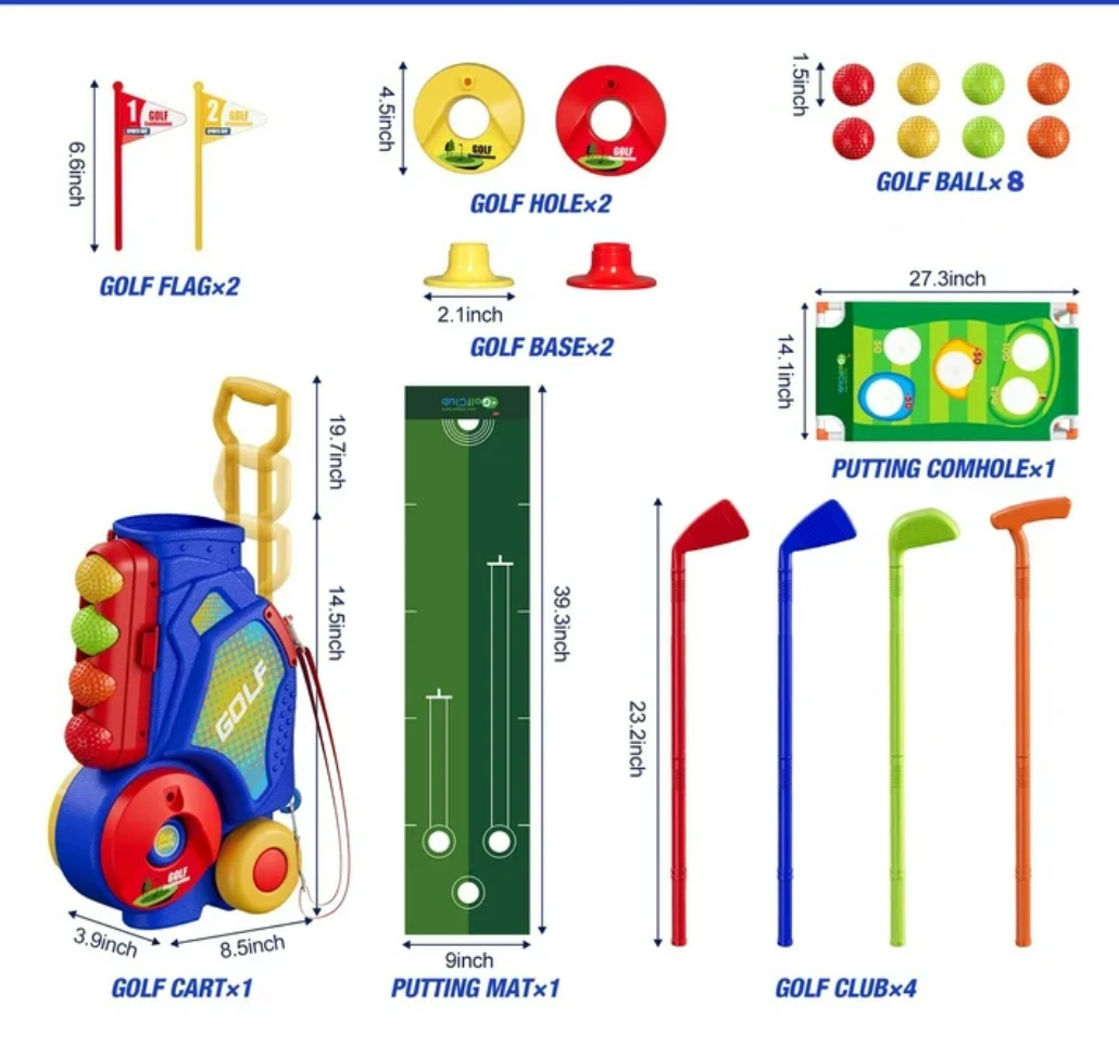 Toddler Golf Set, Kids Golf Clubs