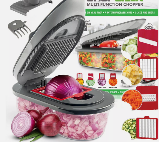 All in 1 Sharp Veggie Chopper Food, Vegetable, and Salad Chopper