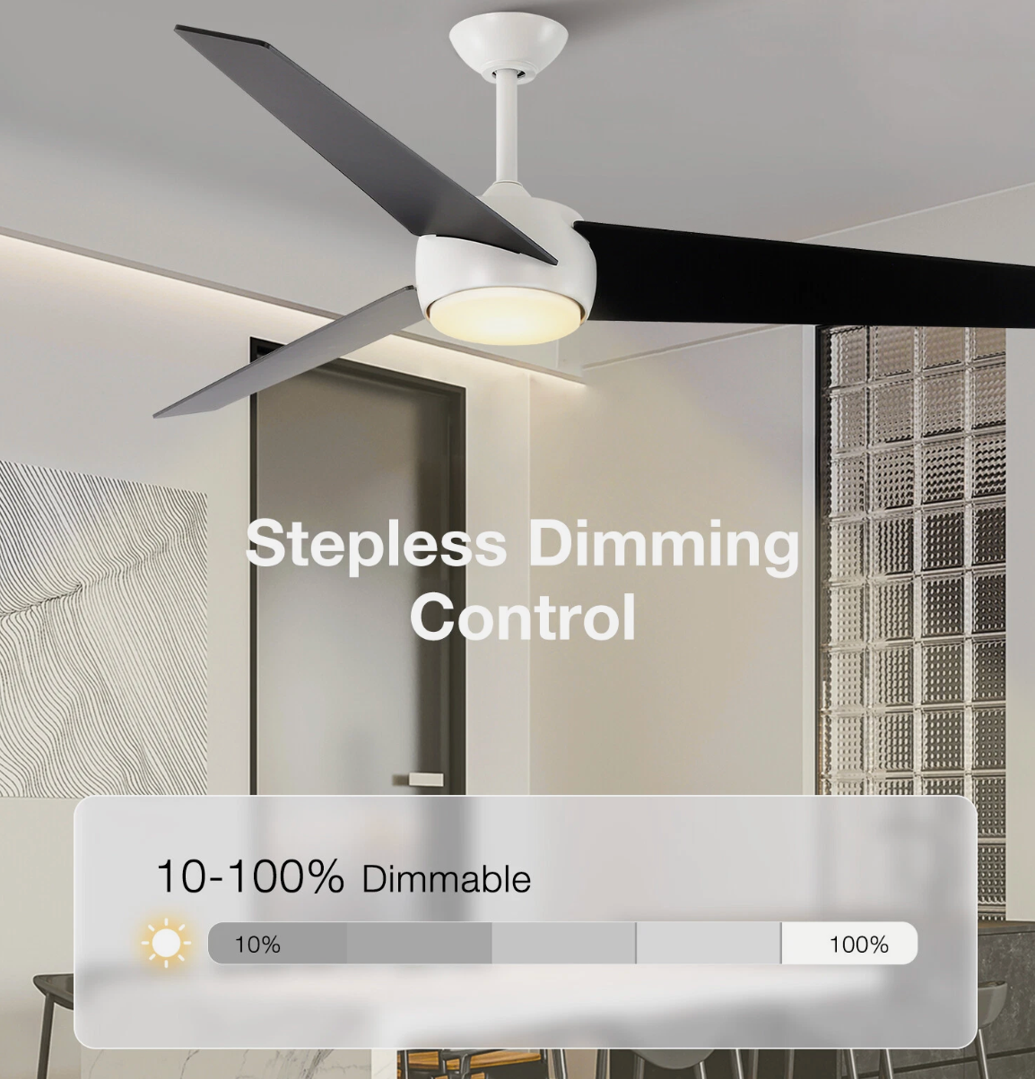 60inch Ceiling Fan With Light and Remote Control