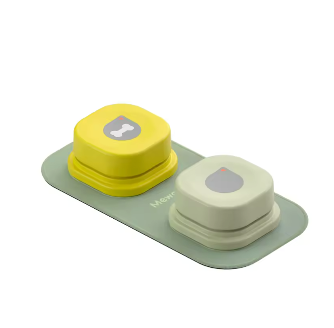 Dog Talking Button Set Vocal Training Bell with Pad & Stickers