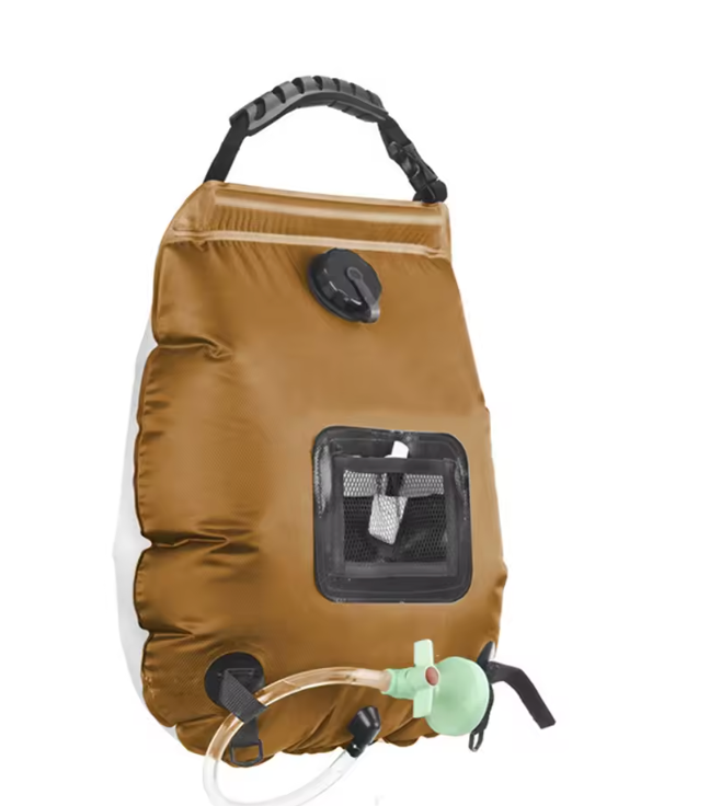 5 Gallon Solar Shower Bag Portable Outdoor Heated Camping Shower