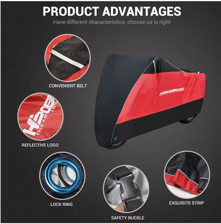 All season waterproof-motorcycle-cover uv protected dustproof outdoor bike cover in ml to xxxxl sizes for ultimate protection
