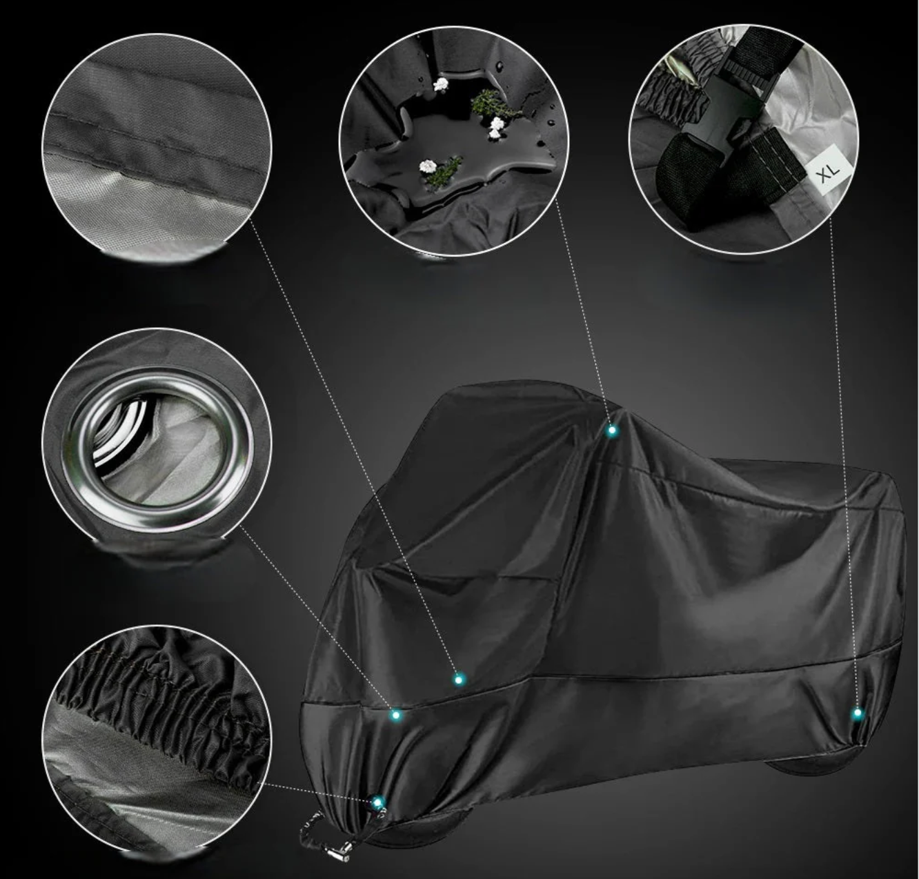 All season waterproof-motorcycle-cover uv protected dustproof outdoor bike cover in ml to xxxxl sizes for ultimate protection