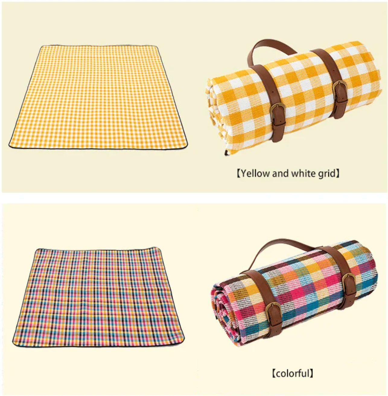 Outdoor Plaid Picnic Blanket Waterproof