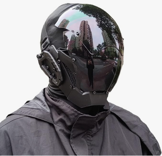 Punk Mask Cosplay for Men, Cosplay Halloween Mask Fit Party Music Festival Accessories