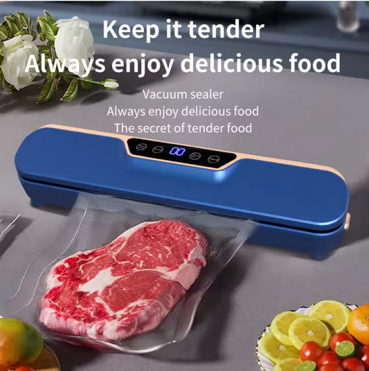 New LCD touch screen household food automatic vacuum sealing machine