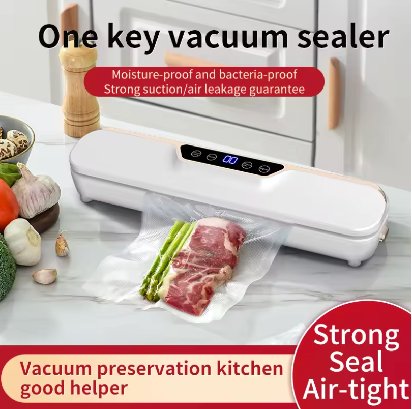 New LCD touch screen household food automatic vacuum sealing machine
