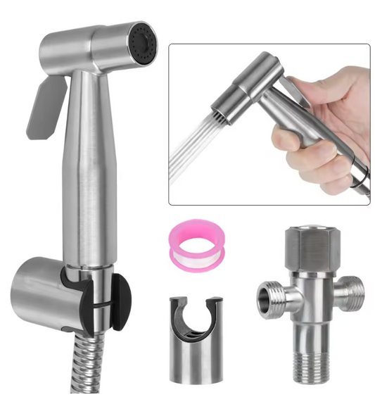 Handheld Toilet Bidet Sprayer for Toilet-Adjustable Water Pressure Control with Bidet Hose for Feminine  Wash