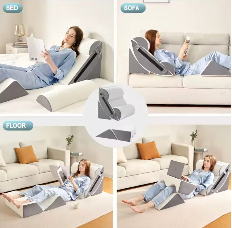 6pcs Orthopedic Bed Wedge Pillow Set for Sleeping