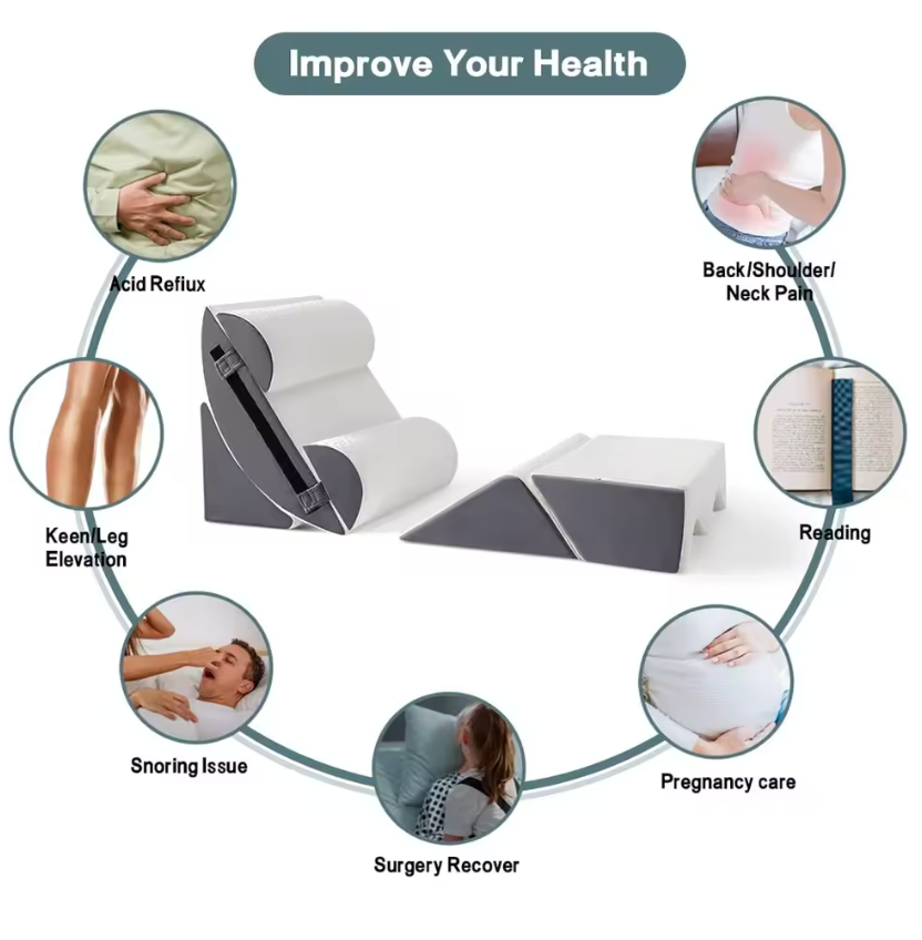 6pcs Orthopedic Bed Wedge Pillow Set for Sleeping