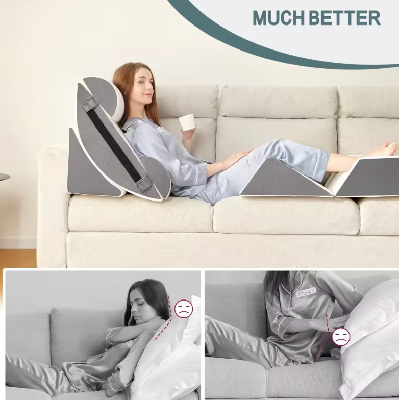 6pcs Orthopedic Bed Wedge Pillow Set for Sleeping
