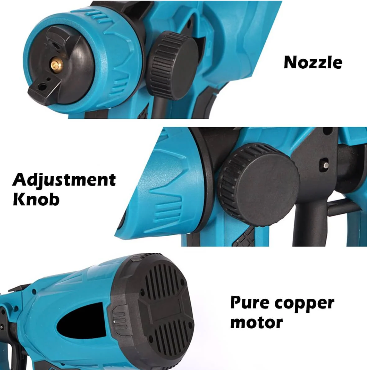 High-pressure Cordless Paint Sprayer with 2 Batteries