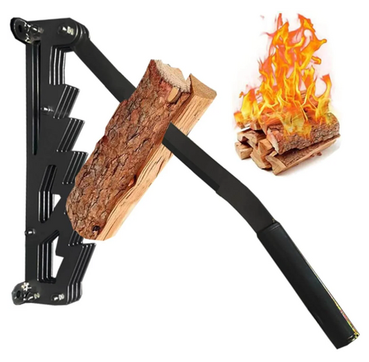 Wall Mounted Firewood Kindling Splitter