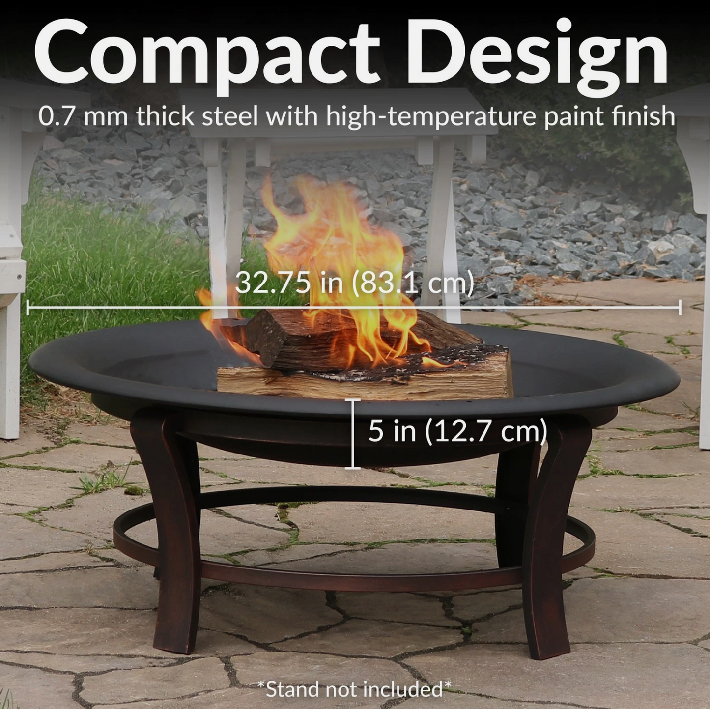 Classic Elegance Steel Replacement Fire Pit Bowl