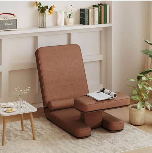 Modern Sleeper Convertible Chair Adjustable Backrest Small Couch Bed for Living