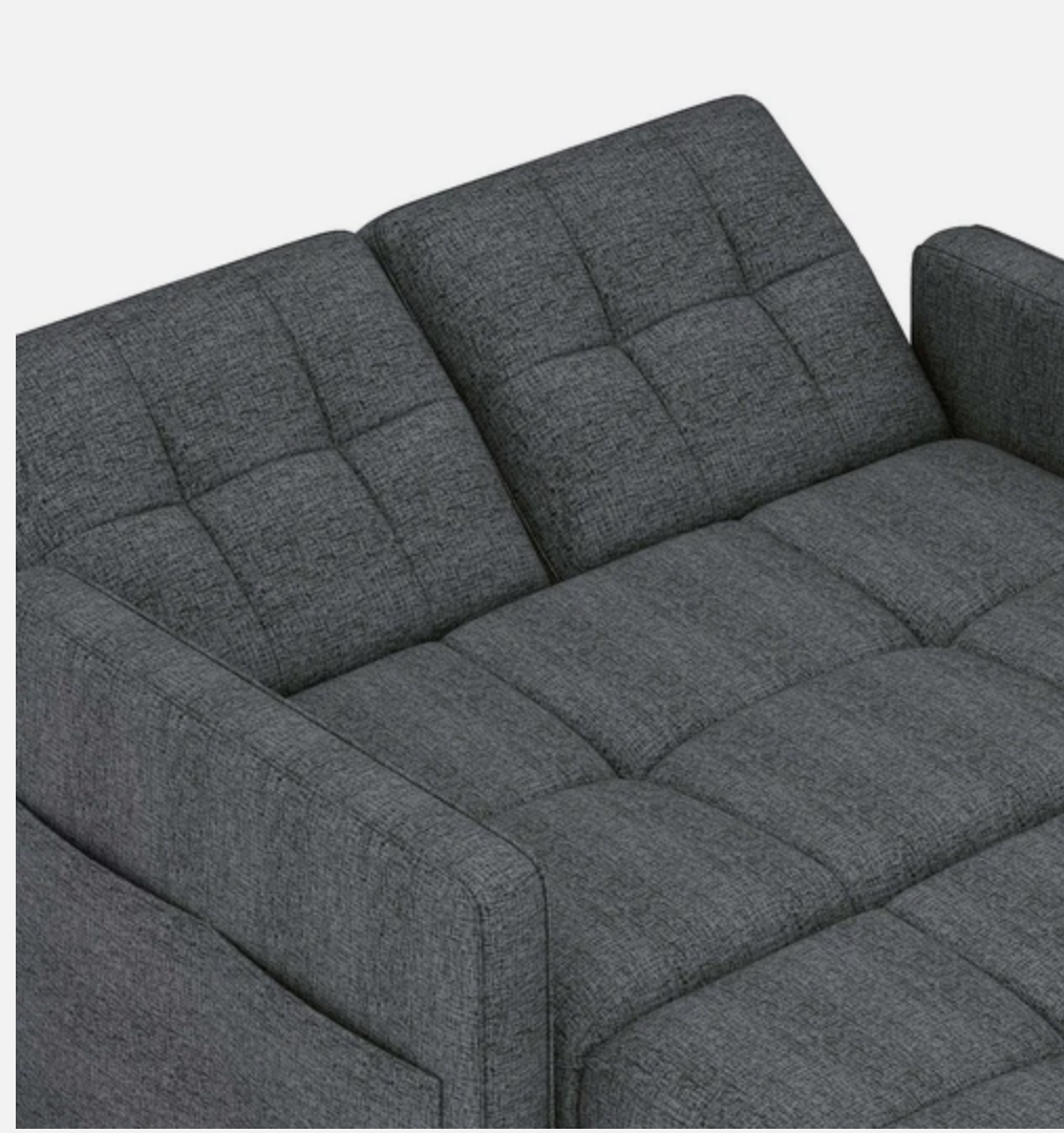 3 in 1 Convertible Sofa Bed 55 inch Sleeper Sofa Linen Loveseat Futon Couch Bed
