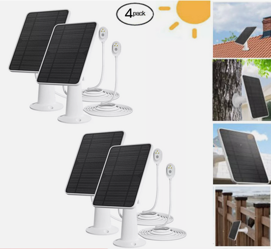 Magnetic Solar Panel Charger for Arlo Ultra/Ultra2/Pro 3/Pro 4 Security Camera