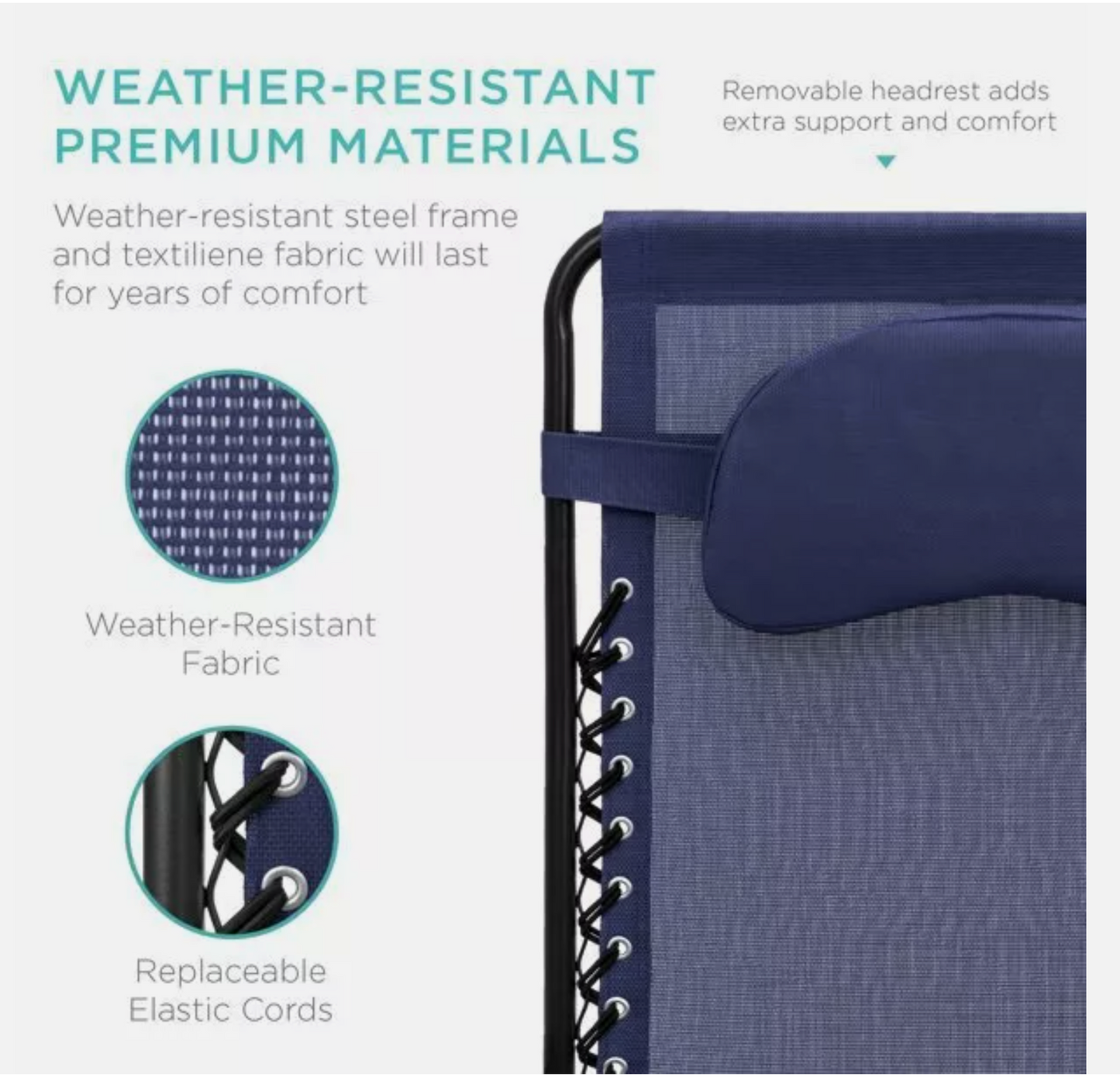 Zero Gravity Chair, Folding Outdoor Patio Lounge Recliner w/ Cup Holder