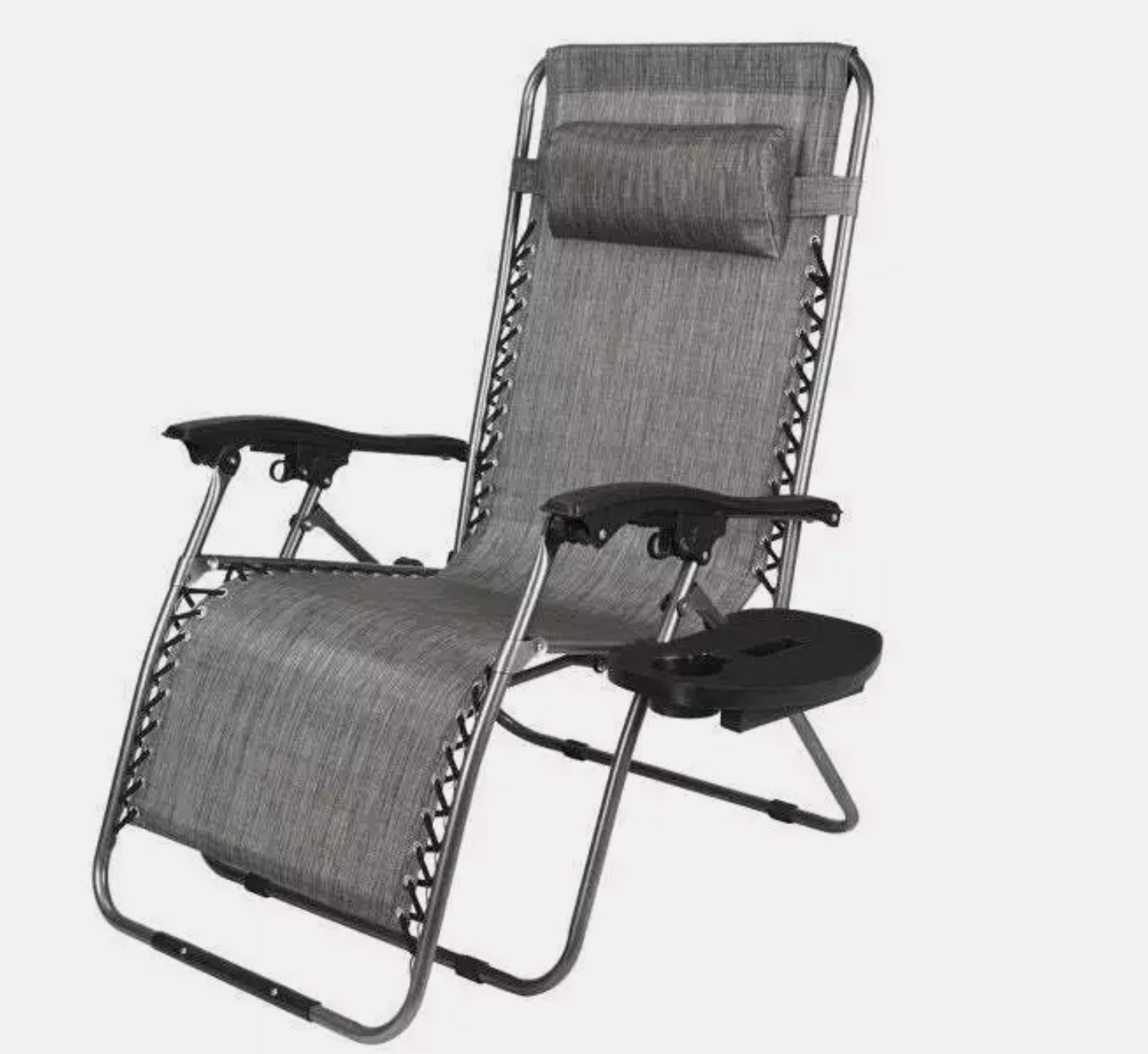 Zero Gravity Chair, Folding Outdoor Patio Lounge Recliner w/ Cup Holder