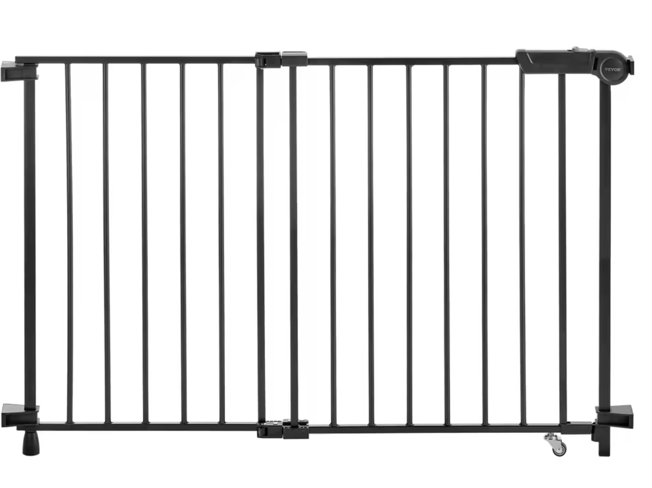 SucceBuy Baby Gate 29.5-43 Inches Adjustable Width 28 Inches High Dog Gate No Threshold Bar Easy Step Walk Child Pet Security