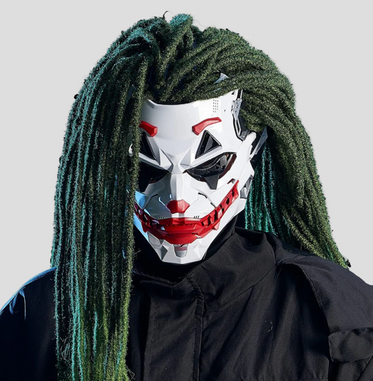Halloween Joker Mask Cyberpunk Clown Resin Cosplay Design