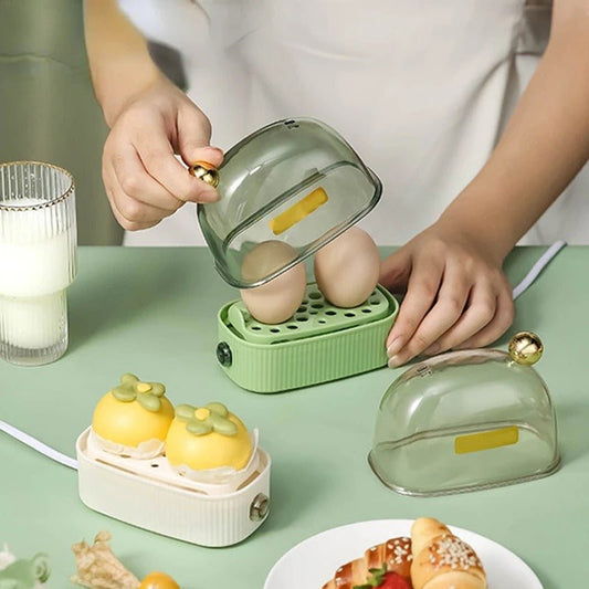 Automatic Power Off Rapid Egg Cooker - Quick Heating Mini Egg Cooker, Portable Household Egg Boiler For Dormitory, Home, Awning And Campsite