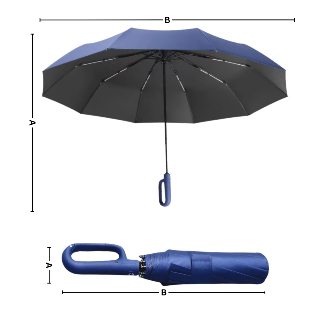 Automatic Lock Wind Resistant Umbrella