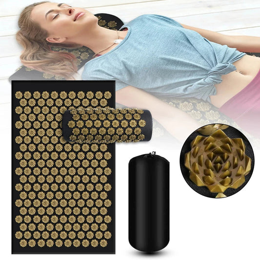 Acupressure Yoga Mat with Massage Pillow