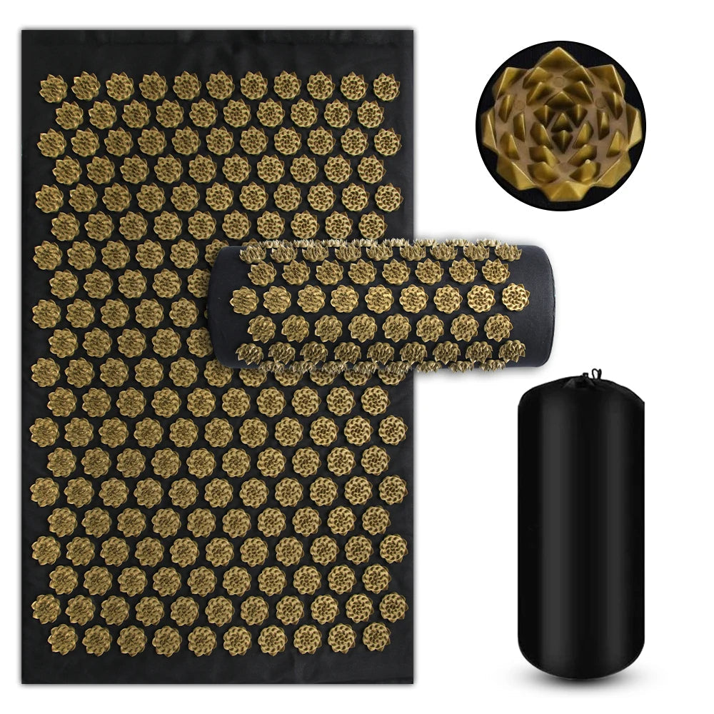 Acupressure Yoga Mat with Massage Pillow