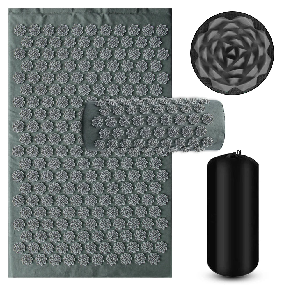 Acupressure Yoga Mat with Massage Pillow