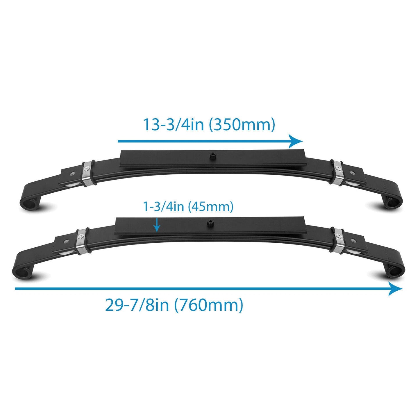 For 1982-2003 Club Car DS Golf Cart 6" Double A-Arm Lift Kit & Rear Leaf Springs