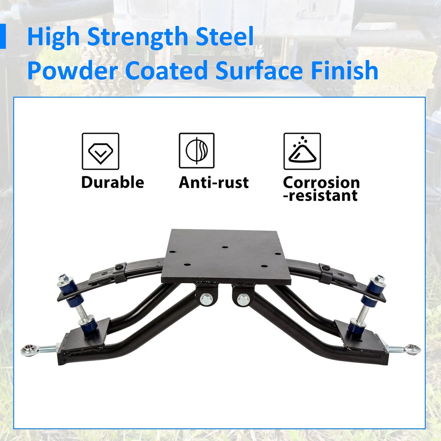 For 1982-2003 Club Car DS Golf Cart 6" Double A-Arm Lift Kit & Rear Leaf Springs