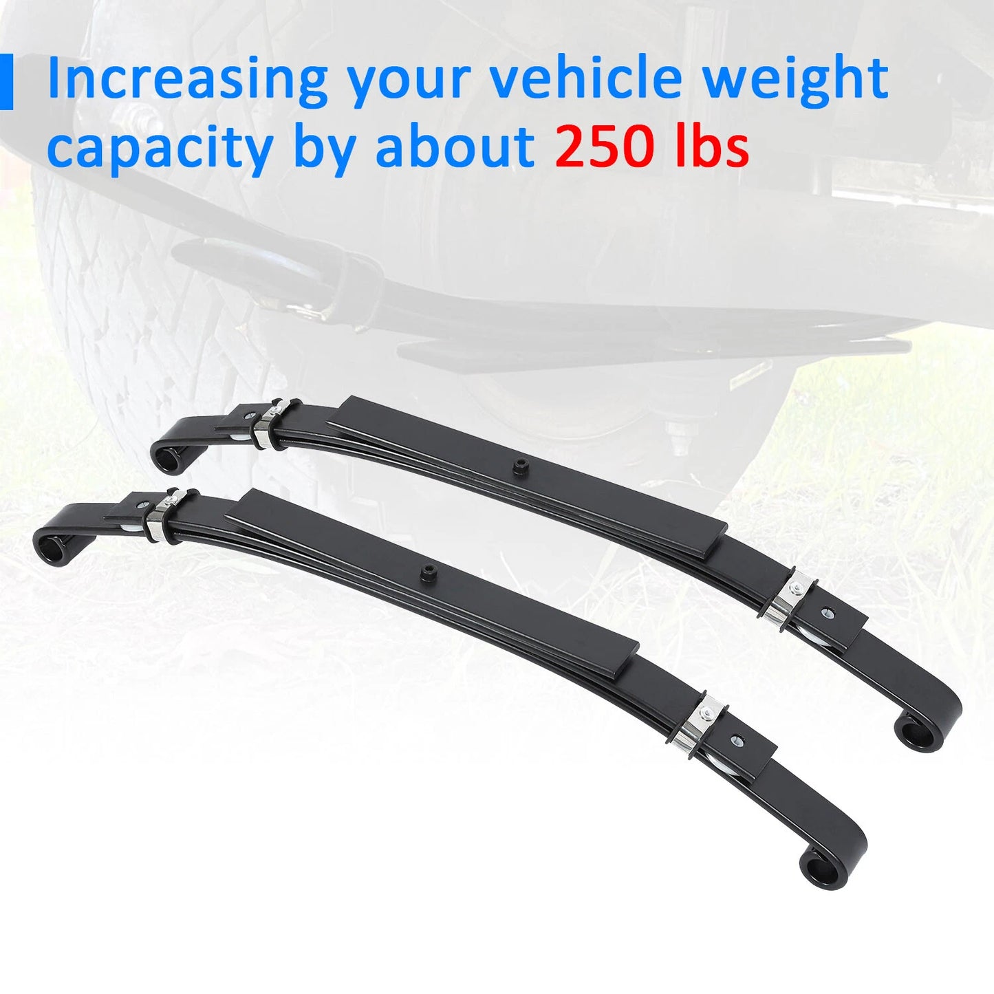 For 1982-2003 Club Car DS Golf Cart 6" Double A-Arm Lift Kit & Rear Leaf Springs