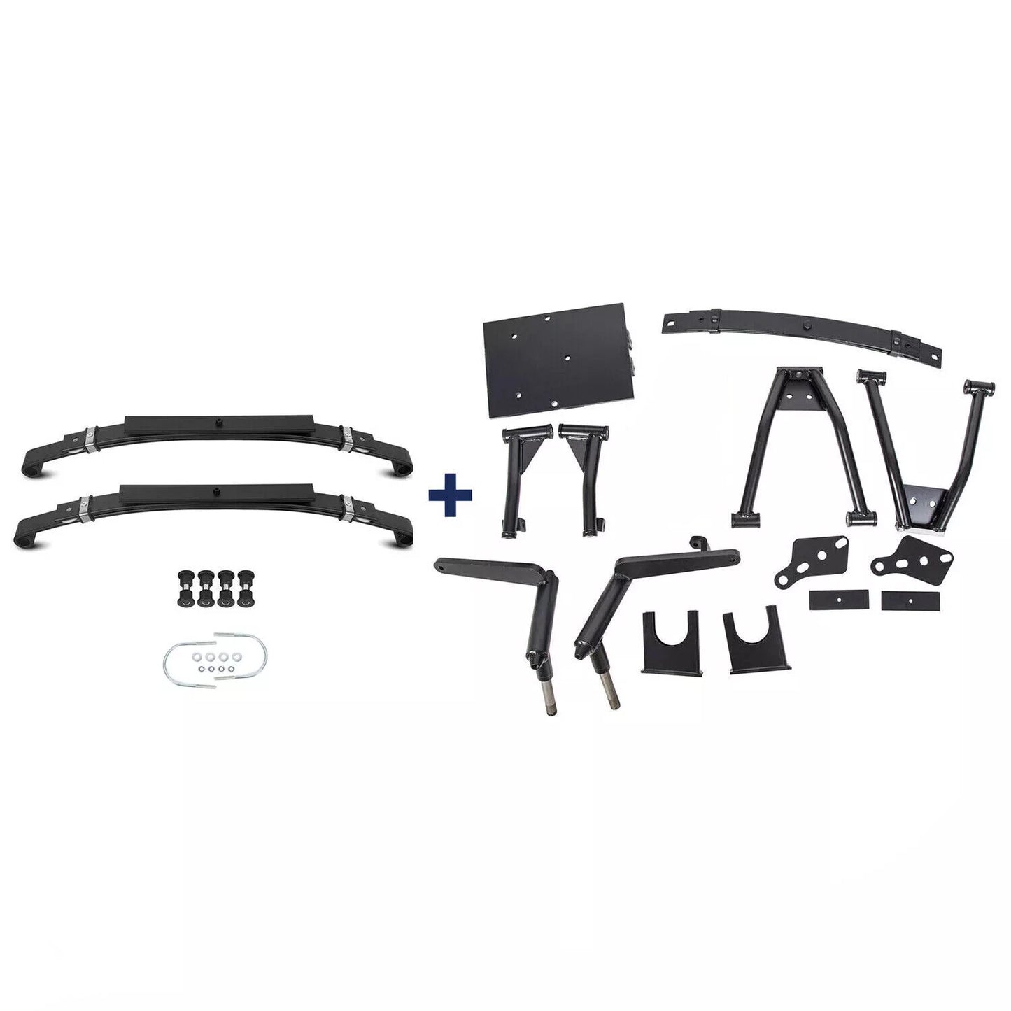 For 1982-2003 Club Car DS Golf Cart 6" Double A-Arm Lift Kit & Rear Leaf Springs