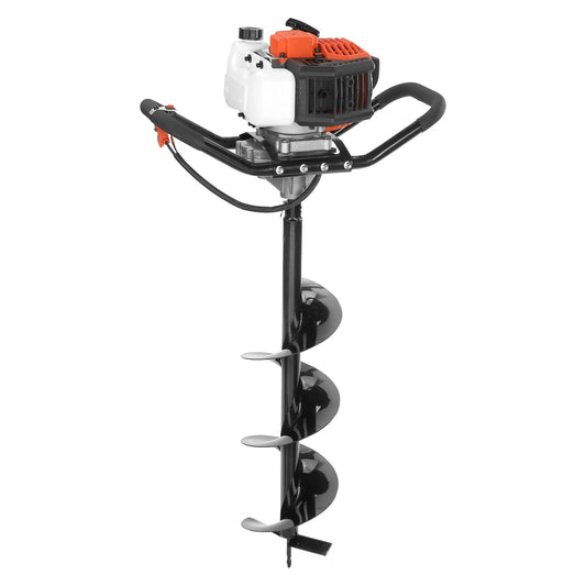 Post Hole Digger 43cc Gas Powered Earth Digger with 8" Auger Drill Bit
