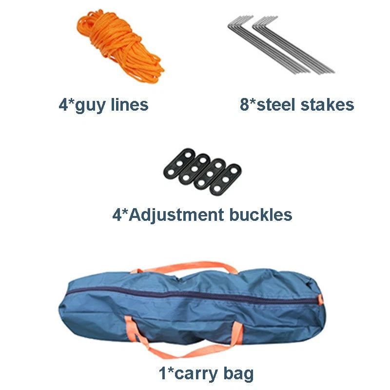 3-4 Person Pop Up Tents Waterproof Windproof Instant Tent for Camping Hiking