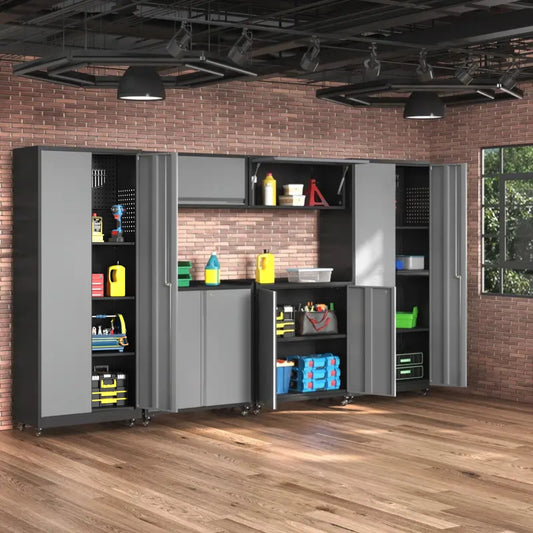 Metal Garage Cabinet Set Workshop Set Garage Cabinets Storage System Tool Boxs