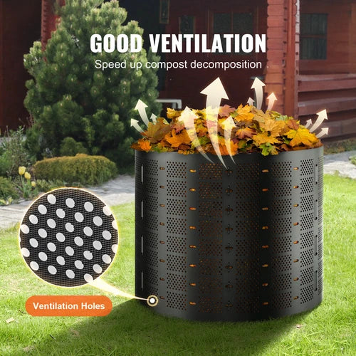 Garden Compost Bin 220 Gal/1000 L Outdoor Compost Bin Easy to Setup