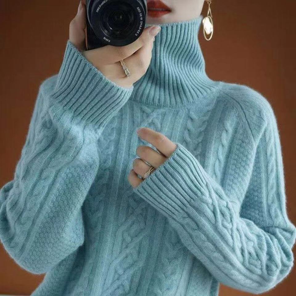 Knitted cashmere turtleneck | Zersly™