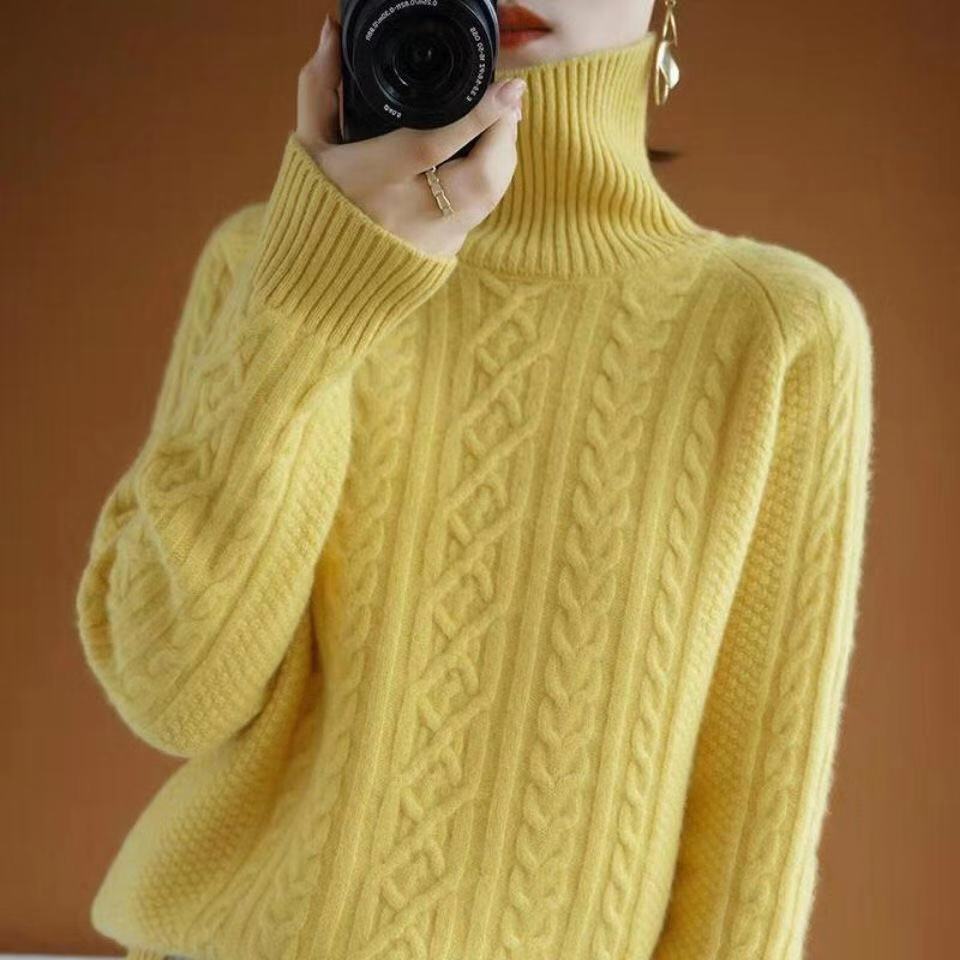 Knitted cashmere turtleneck | Zersly™