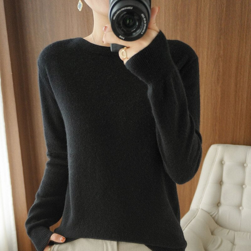 Cashmere round neck | Zersly™