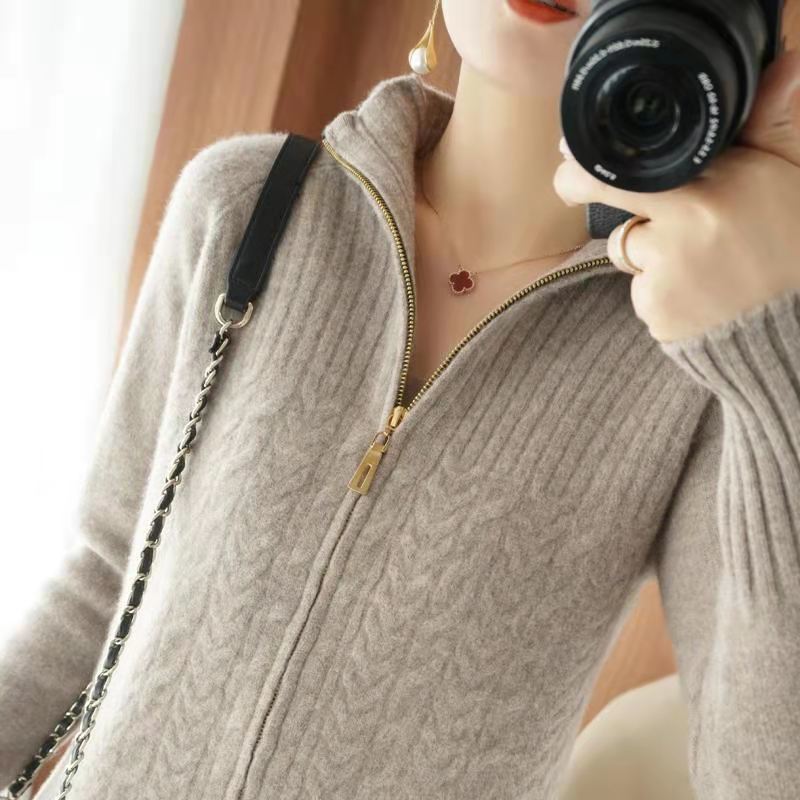 Cashmere pullover cardigan | Zersly™