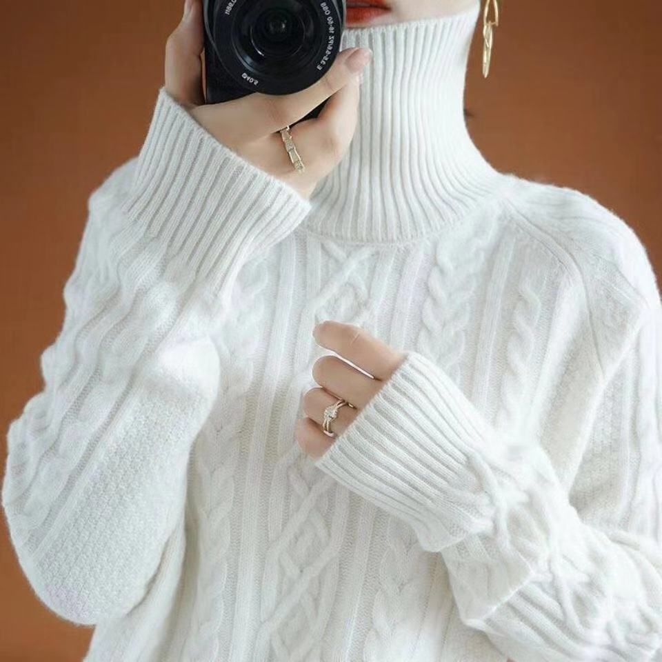 Knitted cashmere turtleneck | Zersly™