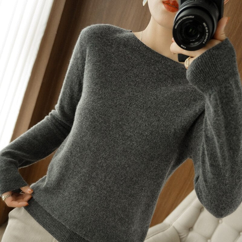 Cashmere round neck | Zersly™