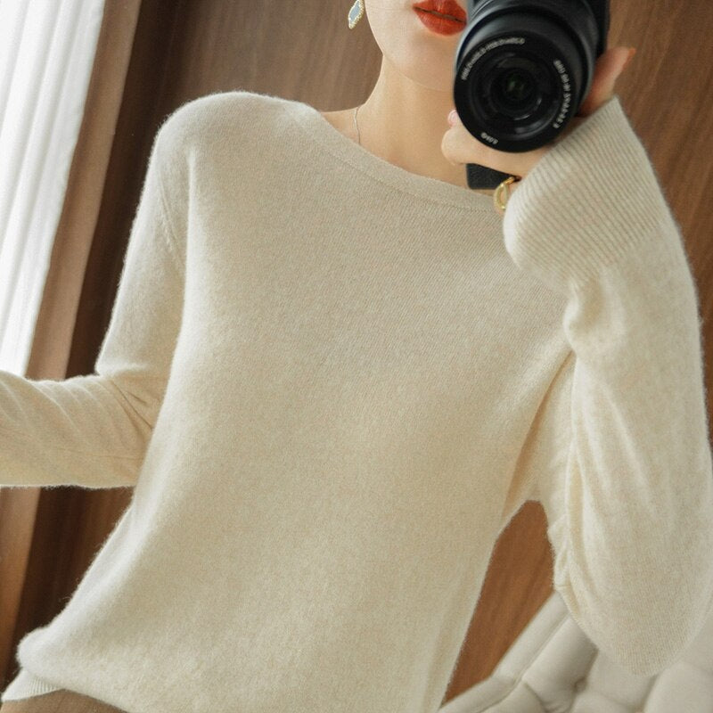 Cashmere round neck | Zersly™