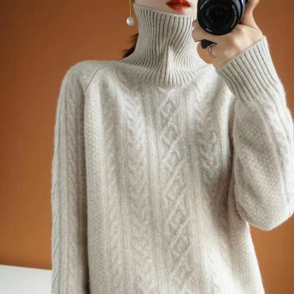 Knitted cashmere turtleneck | Zersly™